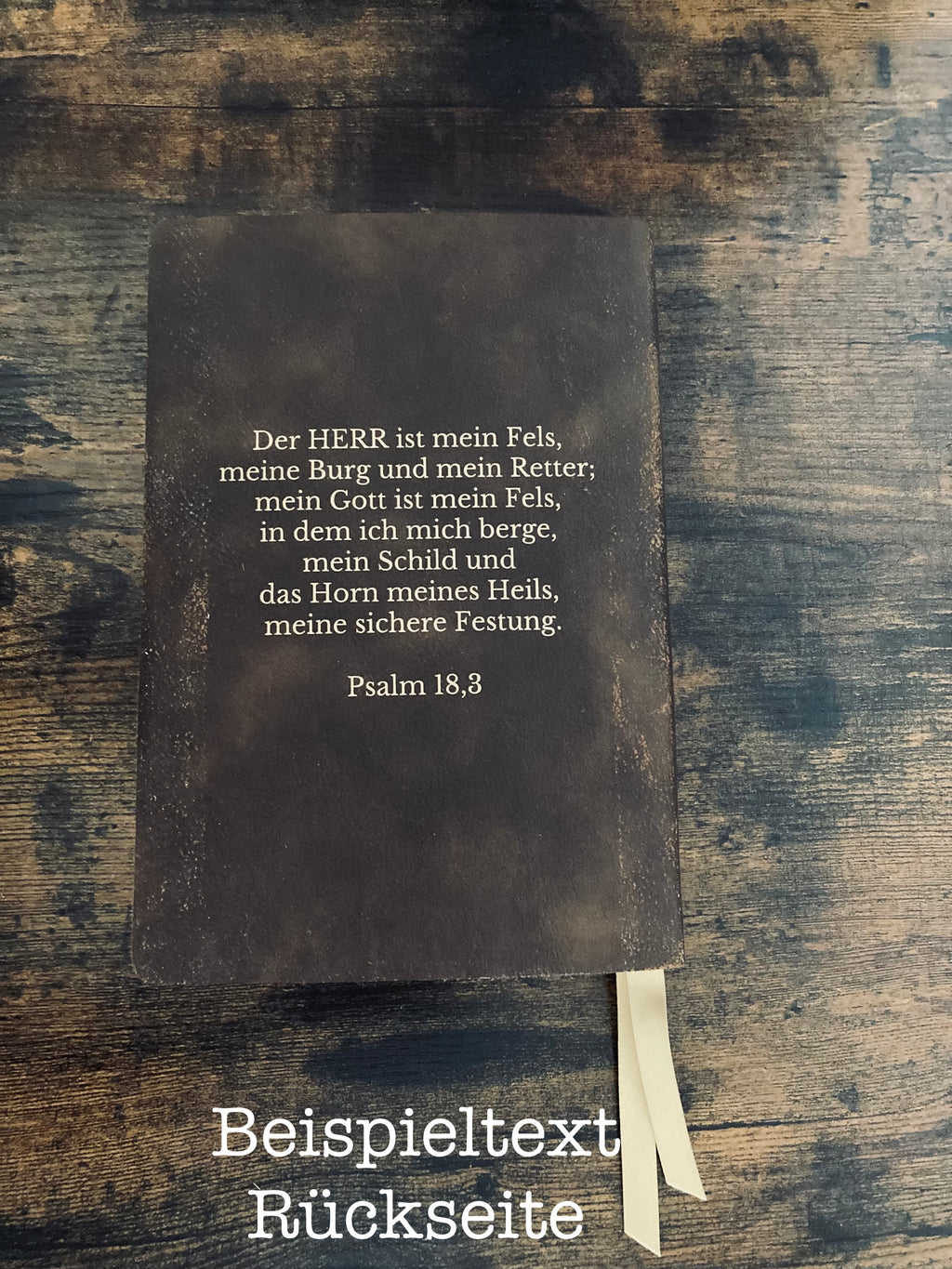 Bibel neu einbebunden mit handgefertigtem Bibelcover aus  Echtleder oder Kunstleder mit Prägung oder Gravur – ReBible Bibelrestaurierung & Bibelreparatur